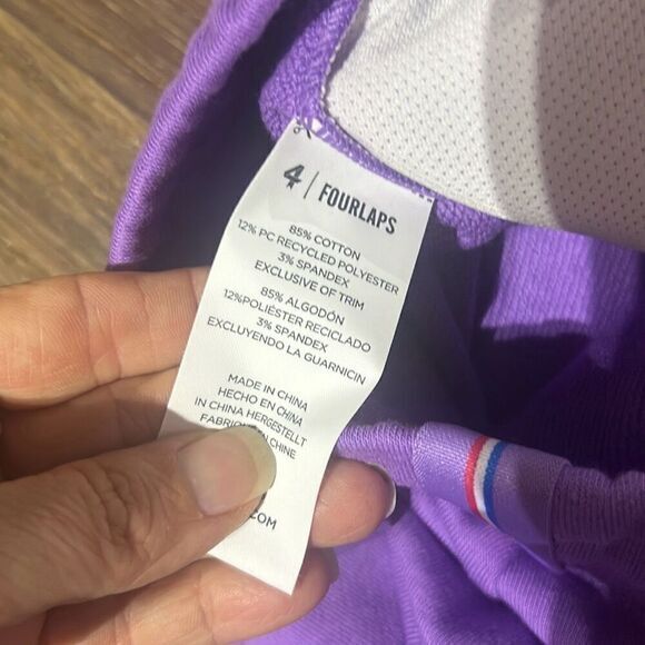 NWT FourLaps Womens Lavander French Terry‎ Pull-On Pockets Rush Shorts Small - Picture 6 of 8